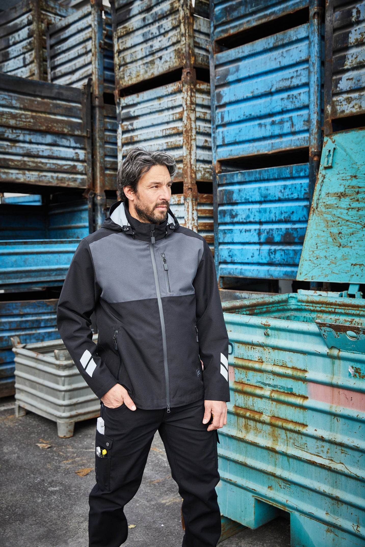 gefütterte Damen Hardshell Regenjacke -JN1814