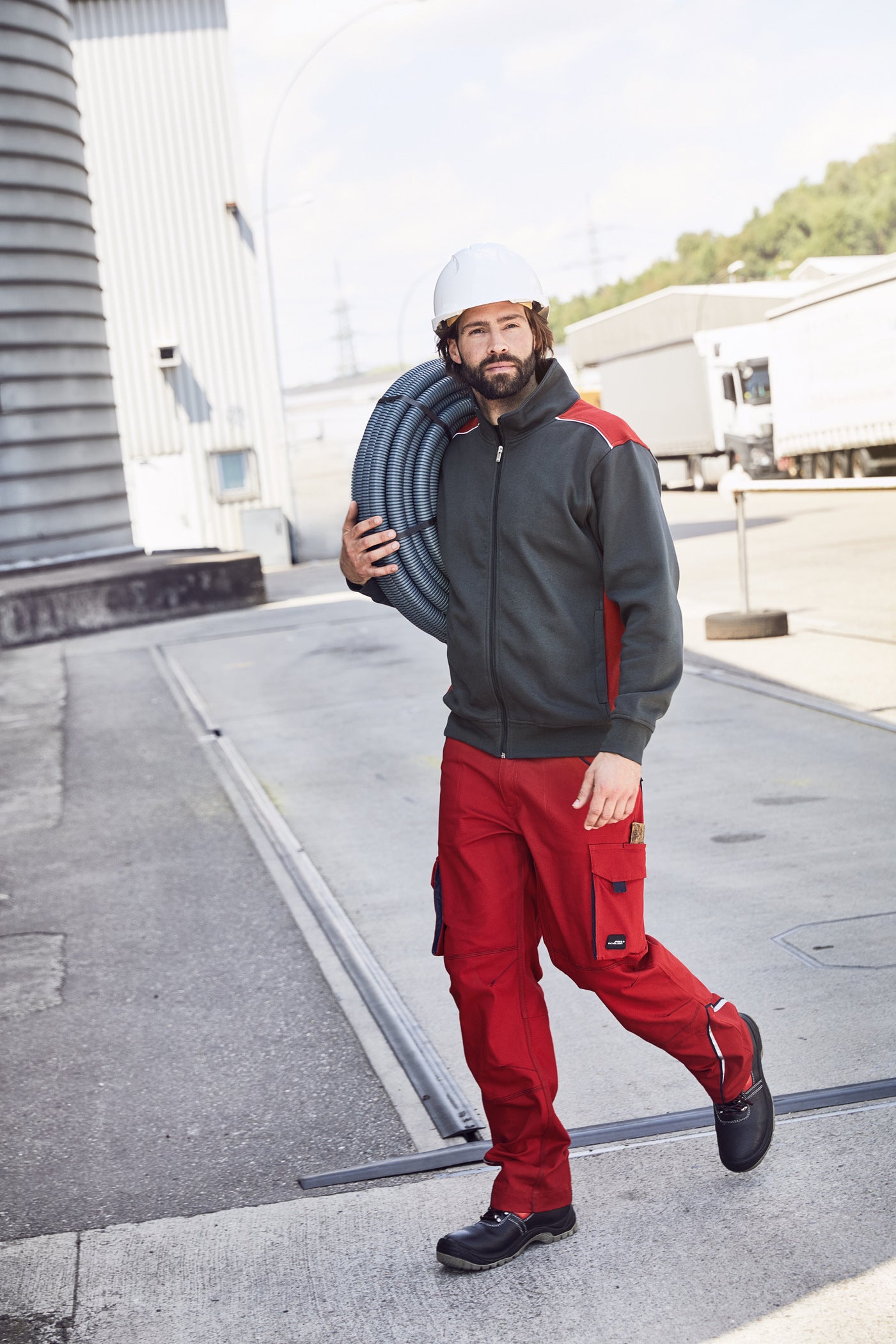 Herren Workwear Sweat Jacke - COLOR -JN870