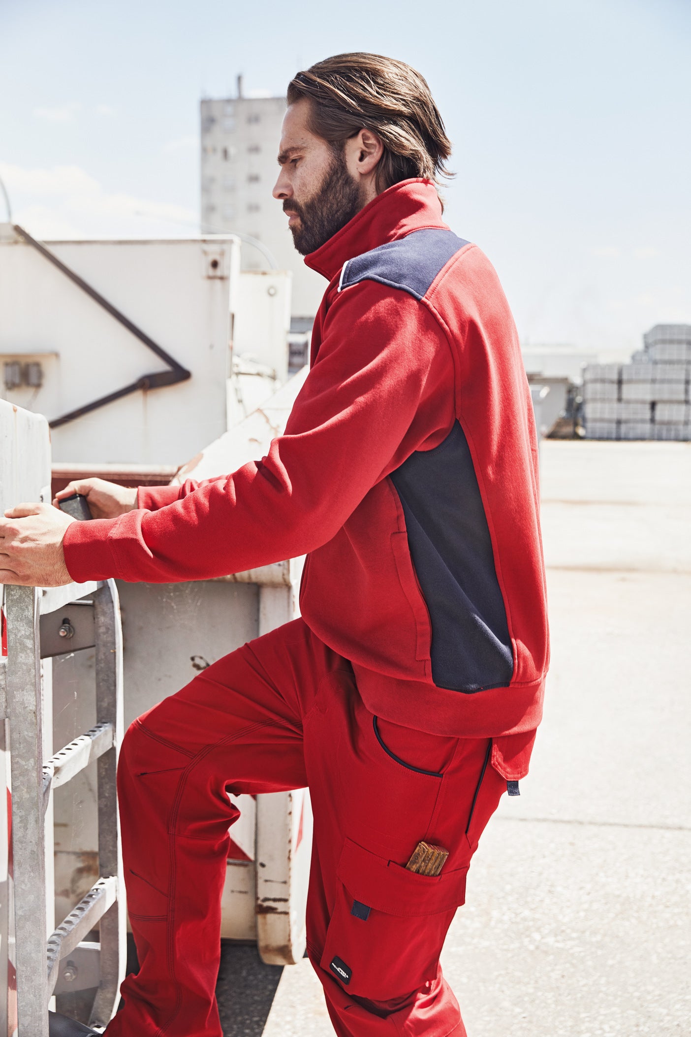 Herren Workwear Sweat Jacke - COLOR -JN870