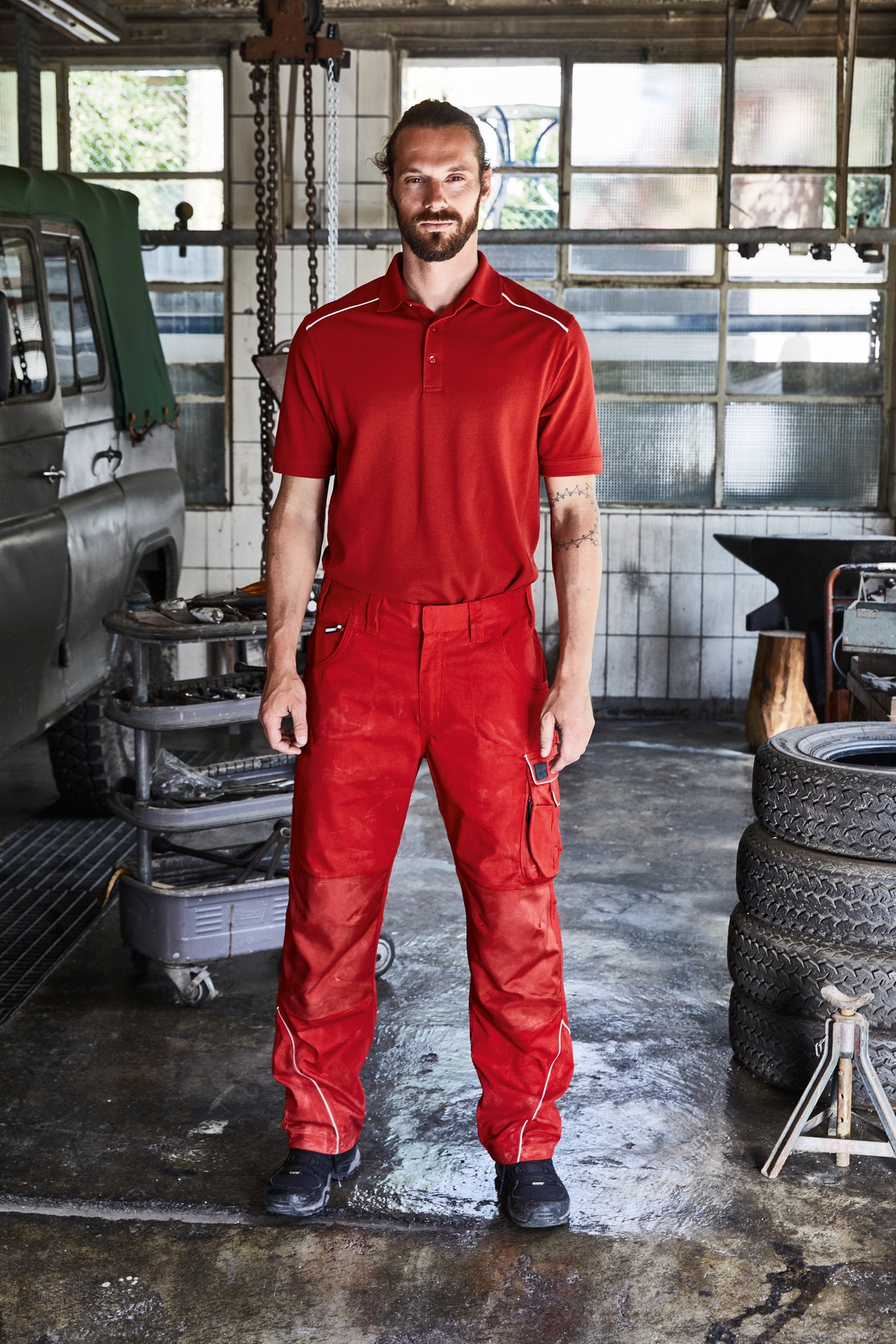 Herren Workwear Polo -SOLID- JN892