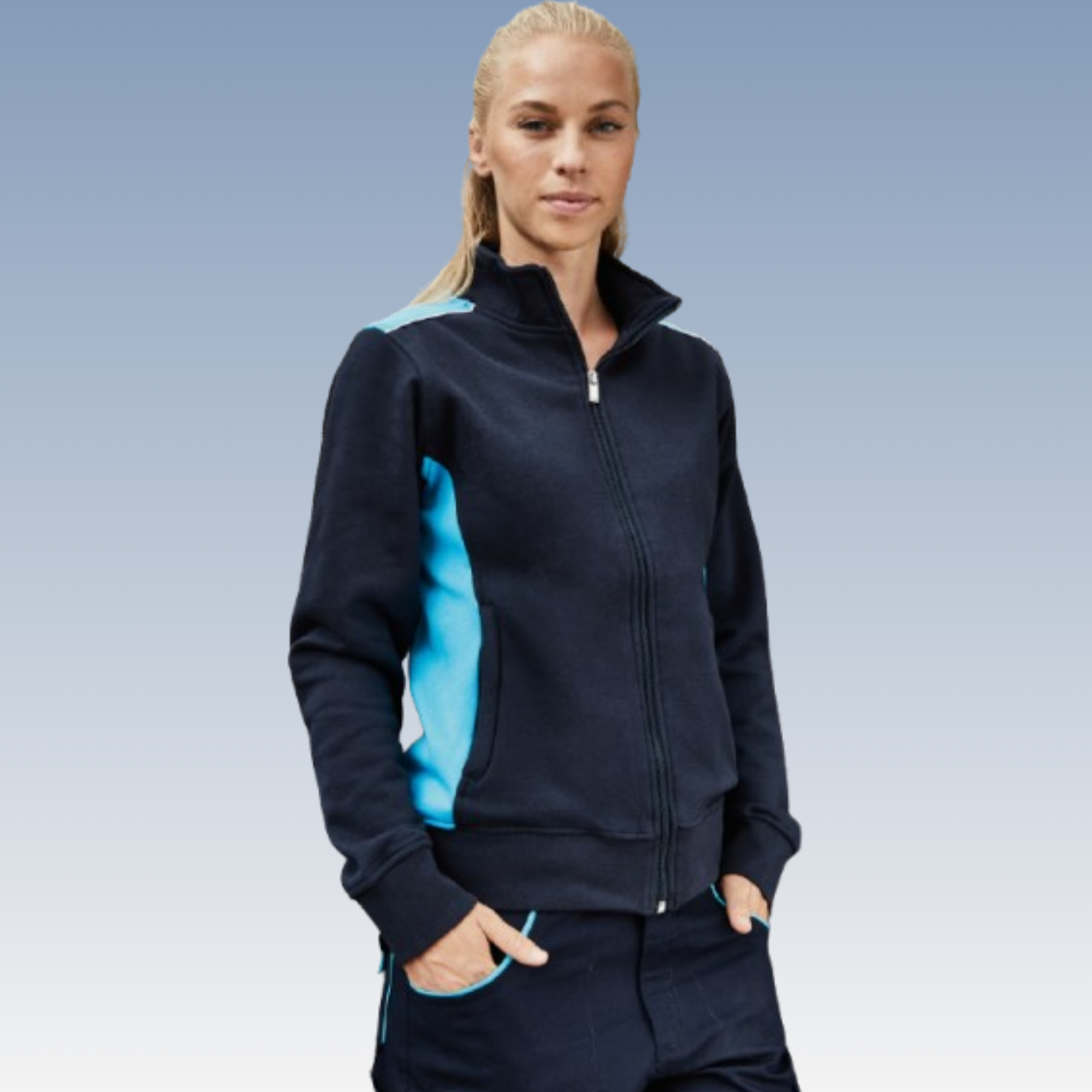 Damen Workwear Sweat Jacke - COLOR -JN869