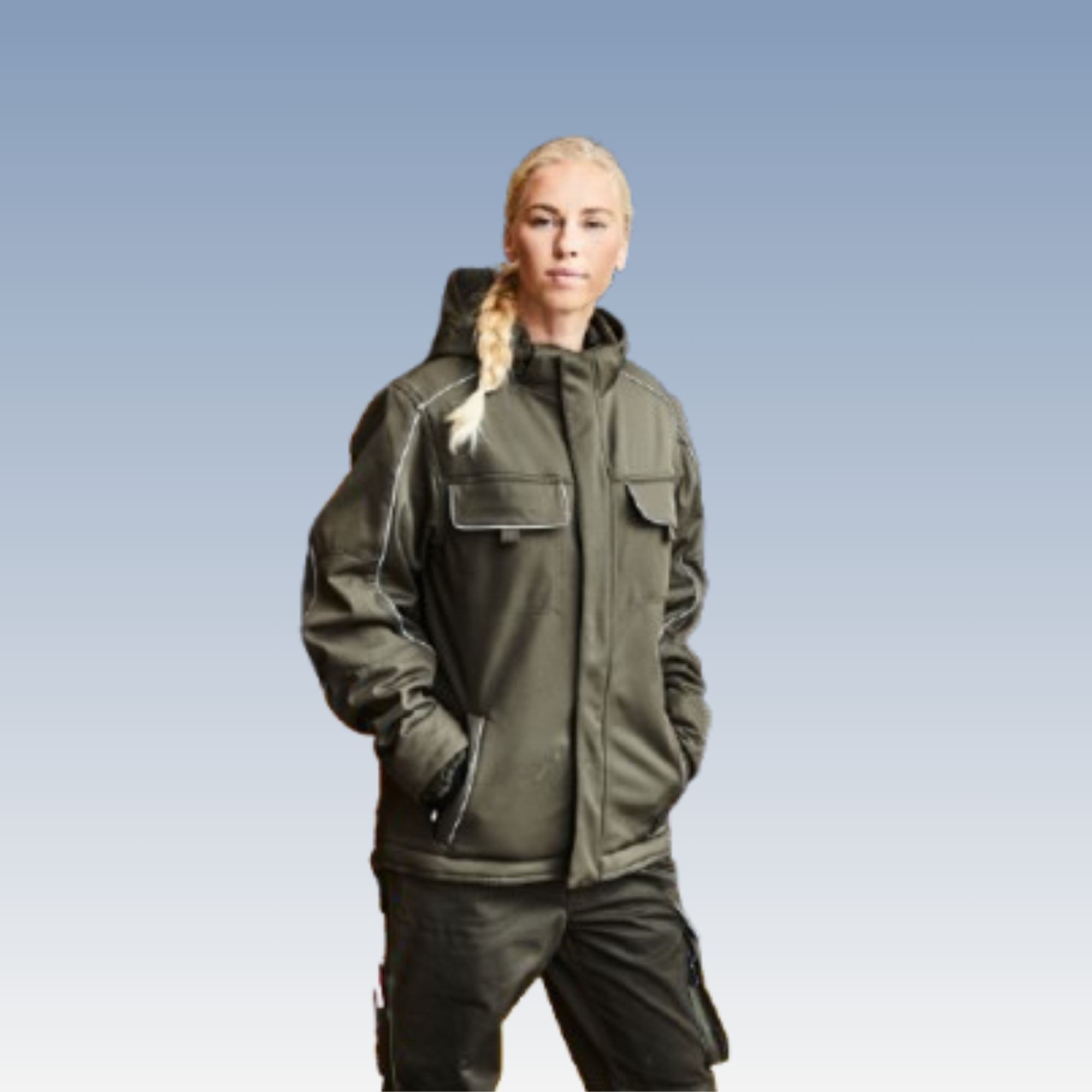Unisex Winter Softshell Jacke -SOLID- JN886
