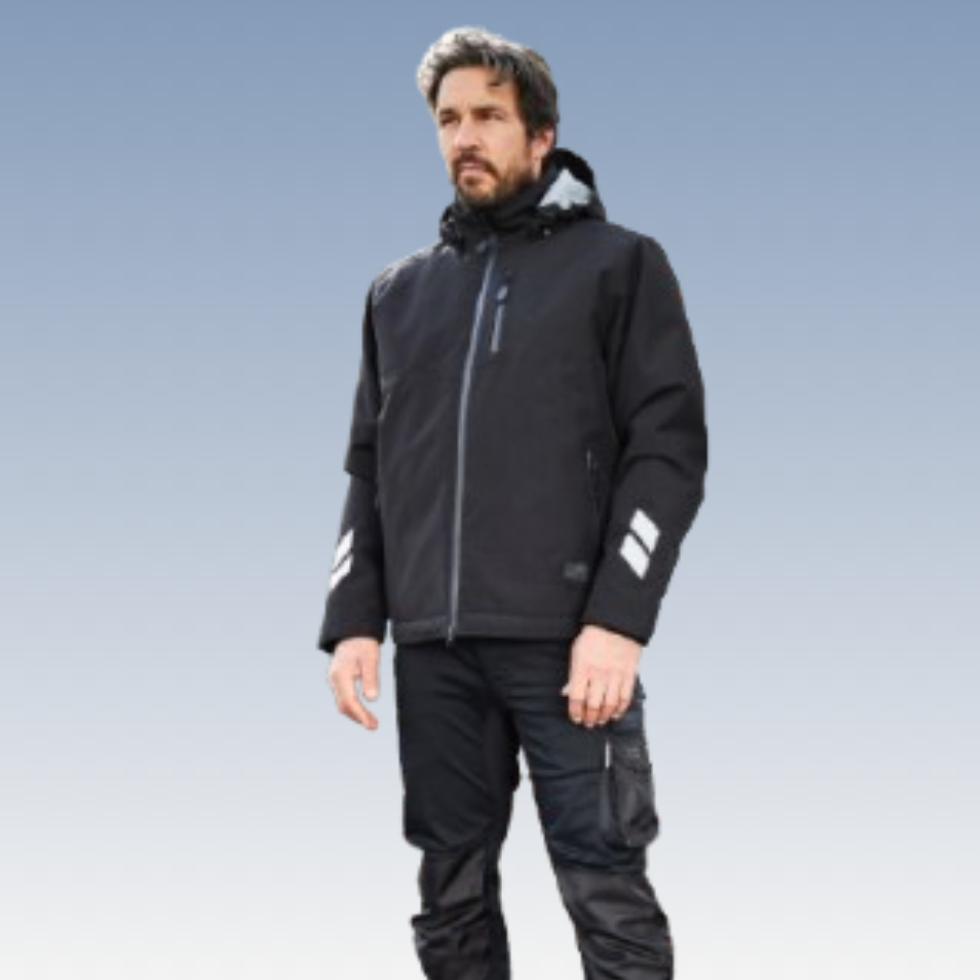 gefütterte Herren Hardshell Regenjacke -JN1815