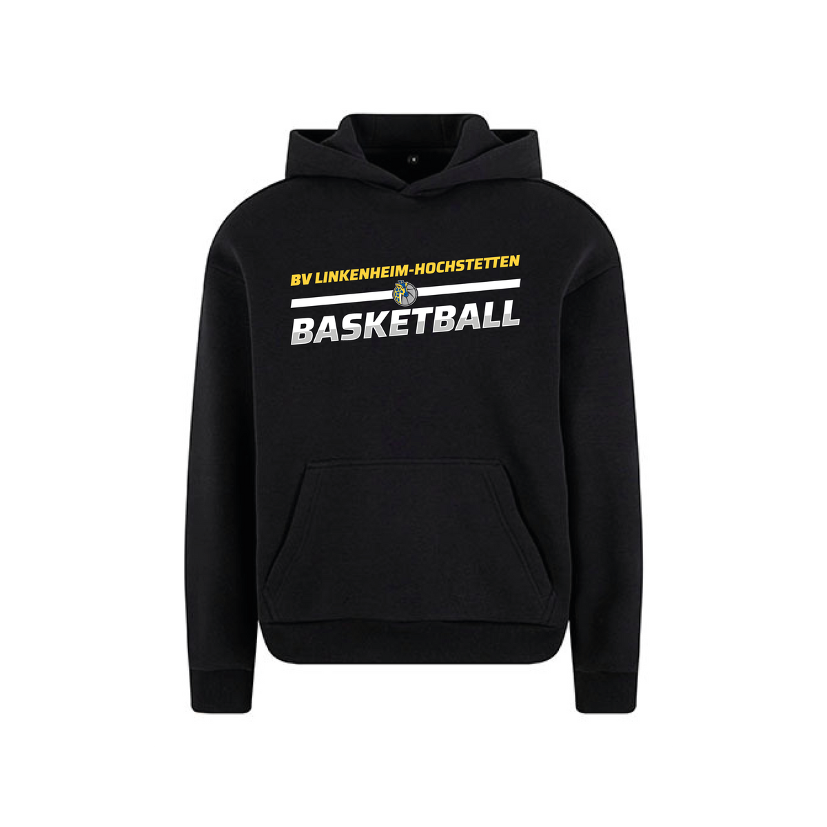 BVL Fluffy Hoody Erwachsene Schwarz – Vorderseite