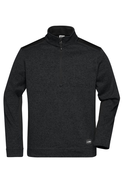 Unisex Strick Workwear Half-Zipper - STRONG -JN864