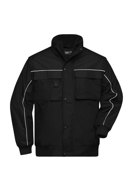 Unisex Workwear Jacke mit abnehmbaren Ärmeln -JN810
