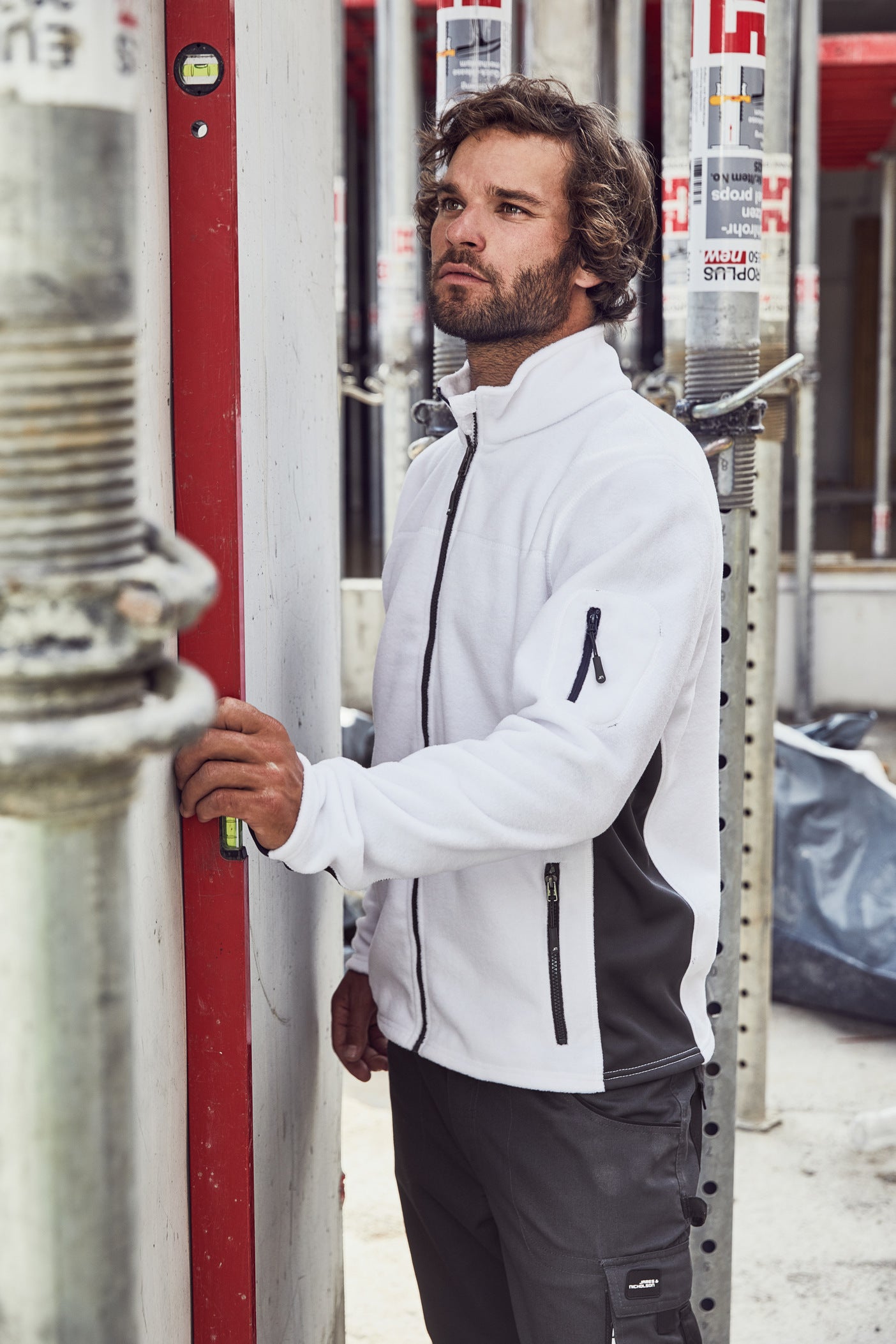 Herren Workwear Fleece Jacke - STRONG -JN842