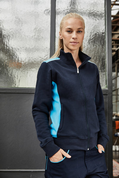 Damen Workwear Sweat Jacke - COLOR -JN869