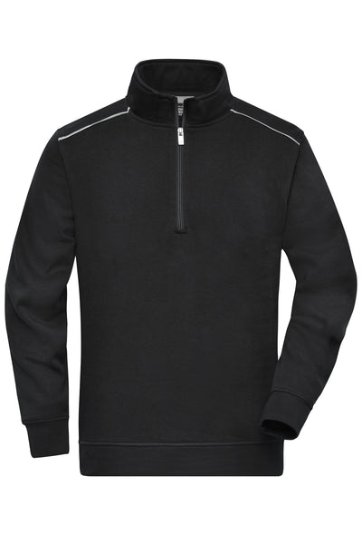 Unisex Workwear Half-Zipper - SOLID - JN895