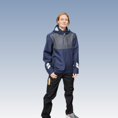 gefütterte Damen Hardshell Regenjacke -JN1814