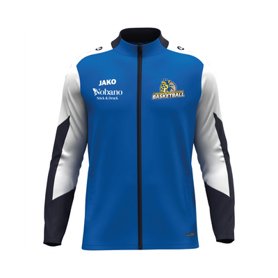 BVL JAKO Polyesterjacke Dynamic Kinder royal/weiß/marine – Vorderseite