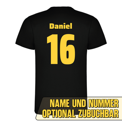 BVL Classic-T Unisex Schwarz – Rückseite mit Name und Nummer
